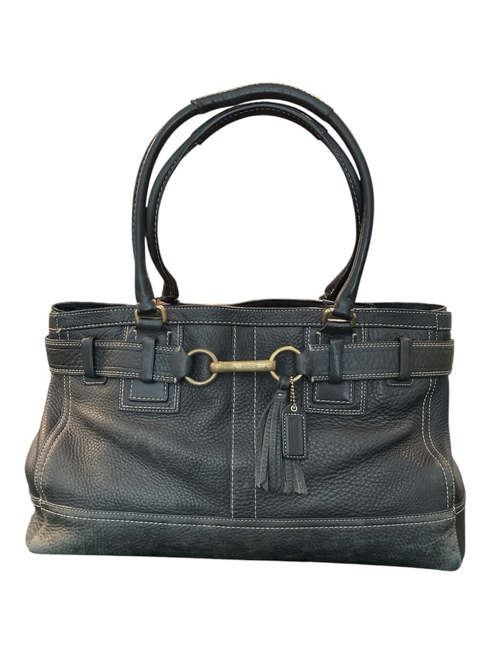 Coach Pebbled Leather Hamptons Travel Tote